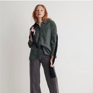 Madewell Oversized Ex-Boyfriend Shirt in Flannel: Seamed Edition Size XS